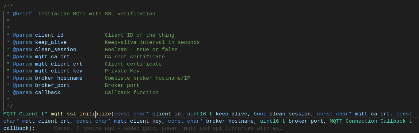 A9 MQTT Snippet